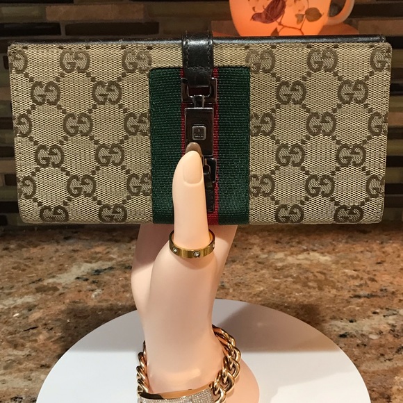 GUCCI Jackie Lock Continental Wallet ๐๐ฅ - Picture 11 of 17
